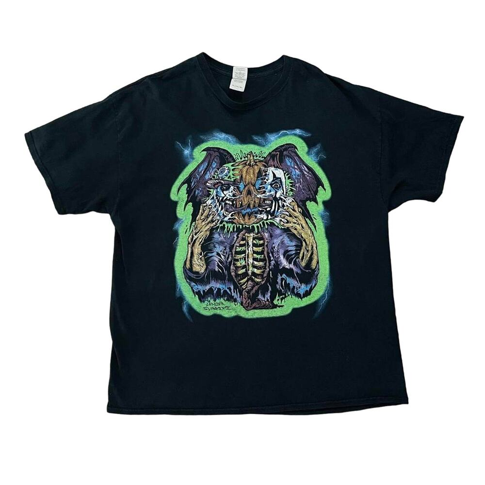 Twiztid x Lamour Supreme Jack-o'-lantern Graphic Horrorcore Rap Band T-shirt